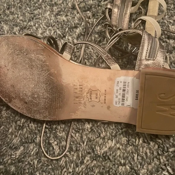Authentic Stuart Weitzman Gladiator Sandals - Picture 3 of 4